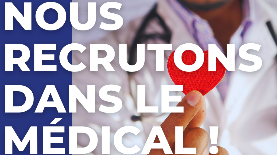 News illustration image Nous recrutons dans le MÉDICAL !